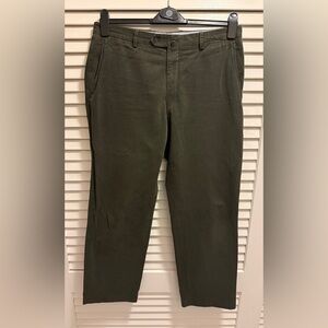 Luciano Barbera Dark Olive Chinos